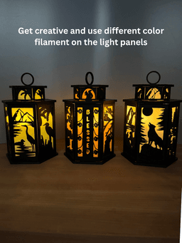 Bear and Wolf Lantern Lamp Decoration Tea Light Candle Holder Home Decor Lamp 3d model