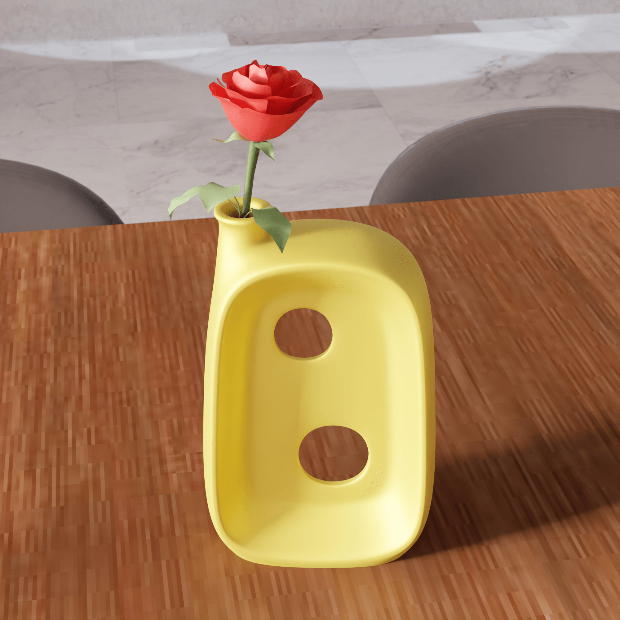 Geometric Abstract Vase 3d model
