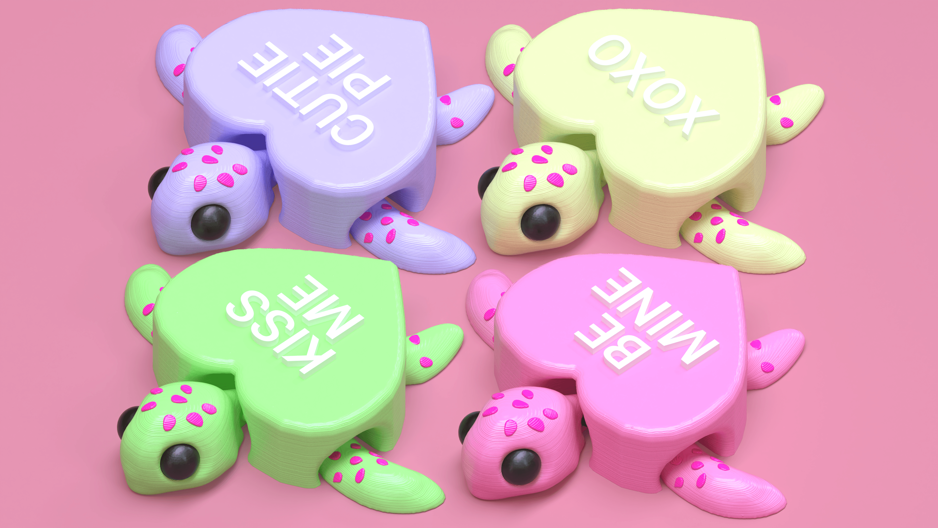 Valentine's Turtle _ V2 3d model