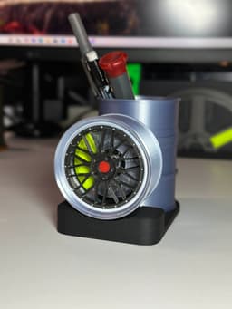 LM-Inspired Pen Cup Stand | Functional & Display Versions (V5.1) 3d model