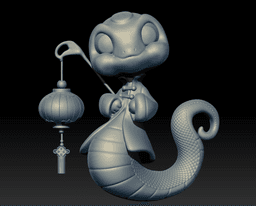 snake cute 3d model