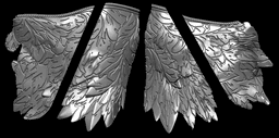 VARGRAM SCALE 2 HOLES.stlVARGRAM THE RAGING WOLF CHESTPLATE PAULDRONS AND SCALES life size cosplay a 3d model