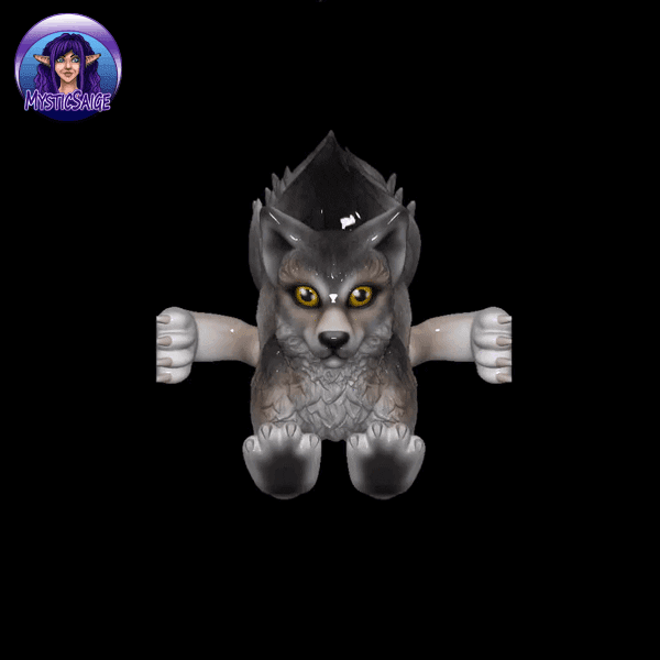 Flexy Wolf Pup 3d model