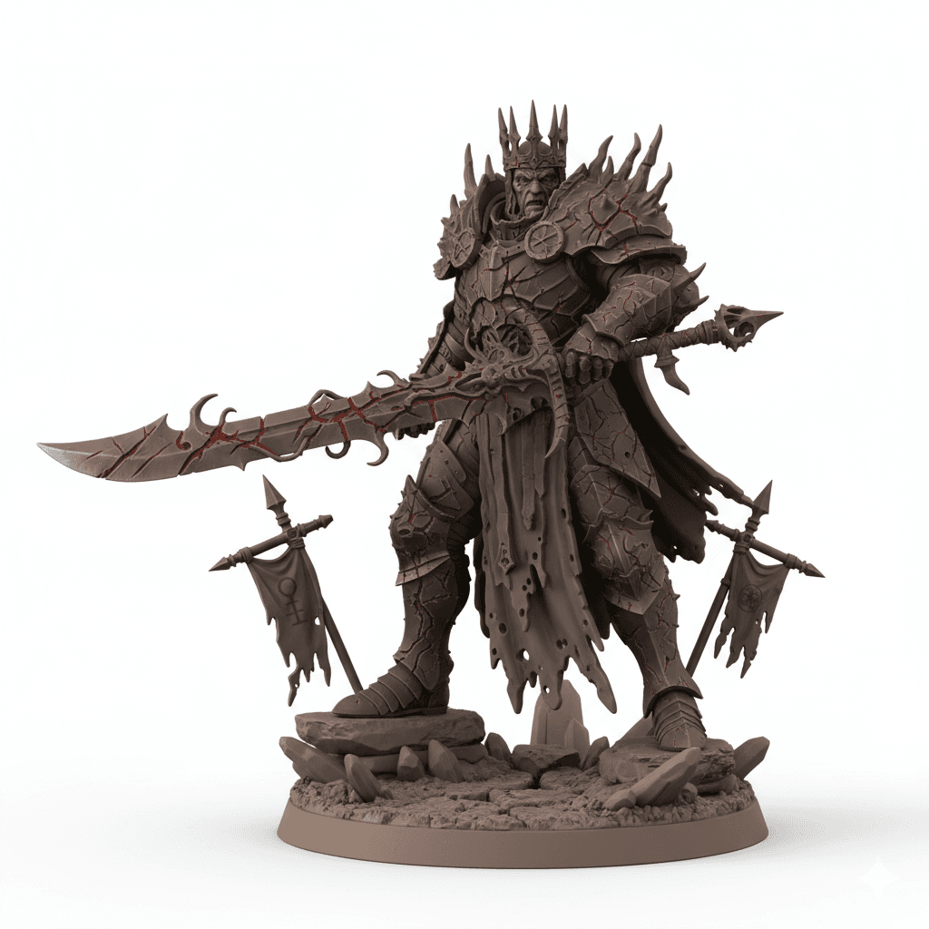 Corrupted King Shattered Armor Detailed STL Design 3d model