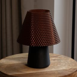 Mushroom Lamp LUMI - Textured Lampshade - E26/E27 compatible 3d model