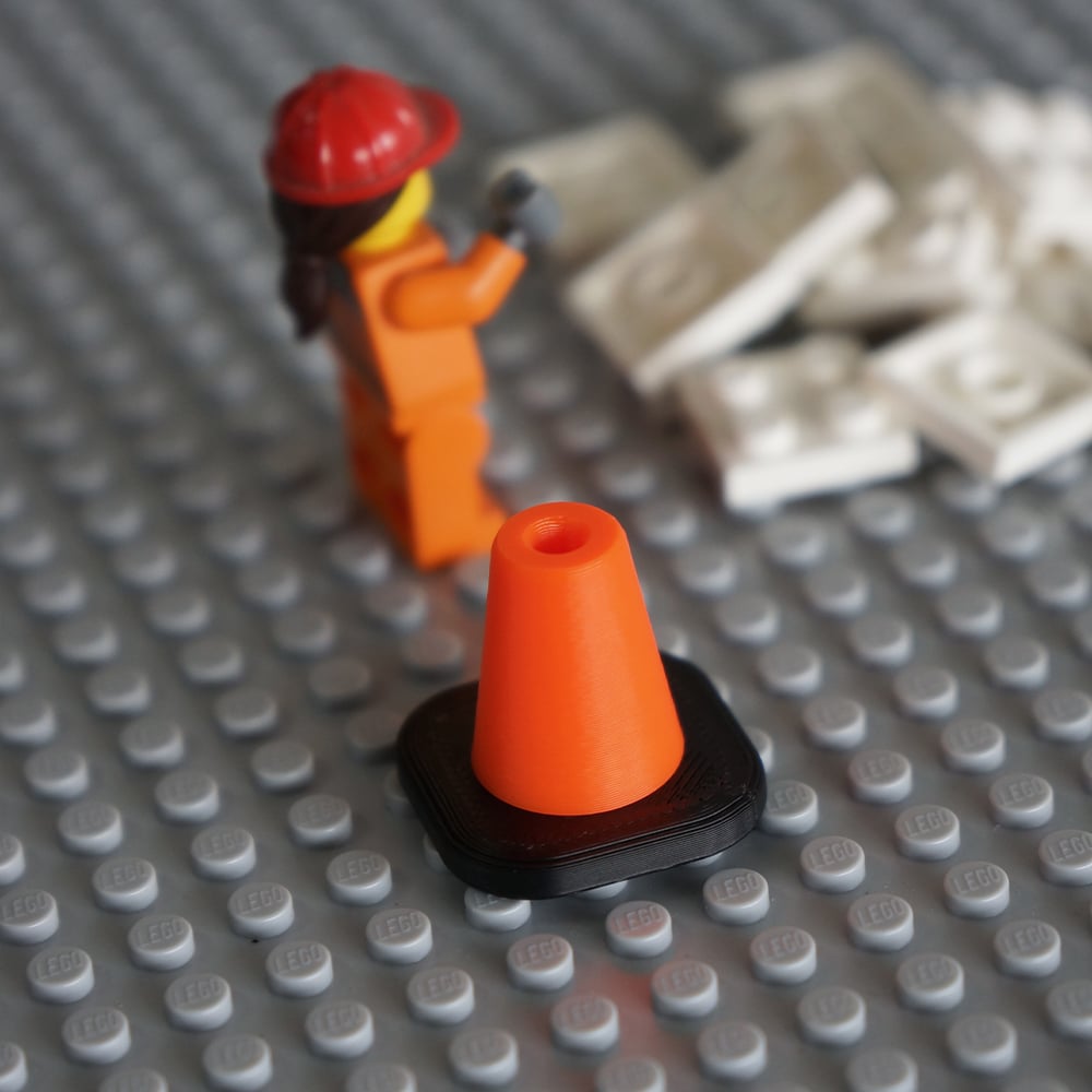 Modular Traffic / Construction Cone (Tabletop Miniatures) 3d model