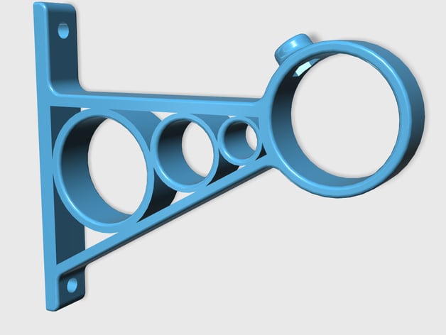 Support tringle à rideaux 3d model