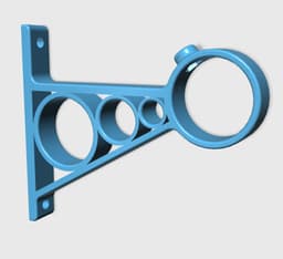 Support tringle à rideaux 3d model