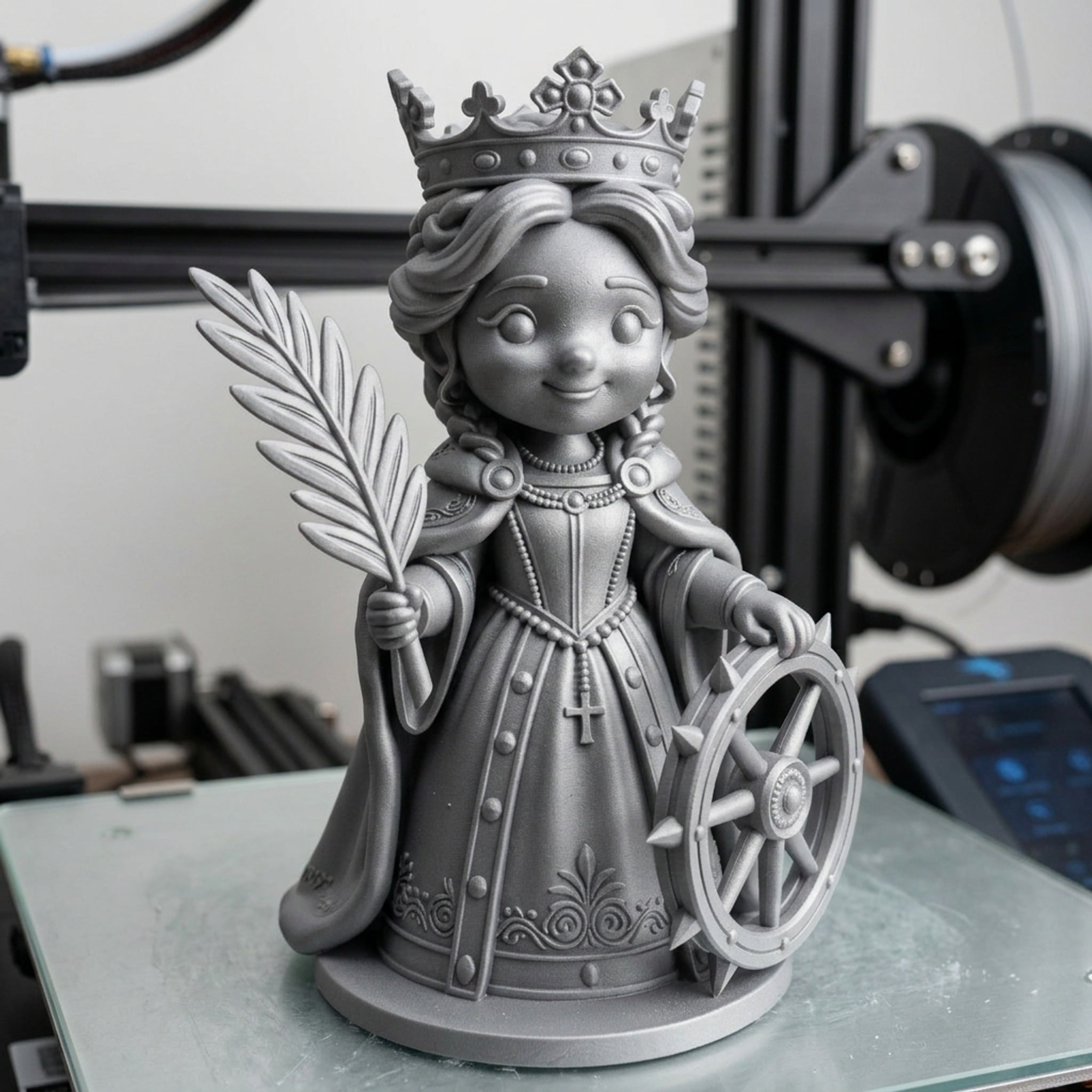 Saint Catherine Cartoon 3d model