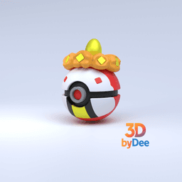 Crocalor Pokeball 3d model