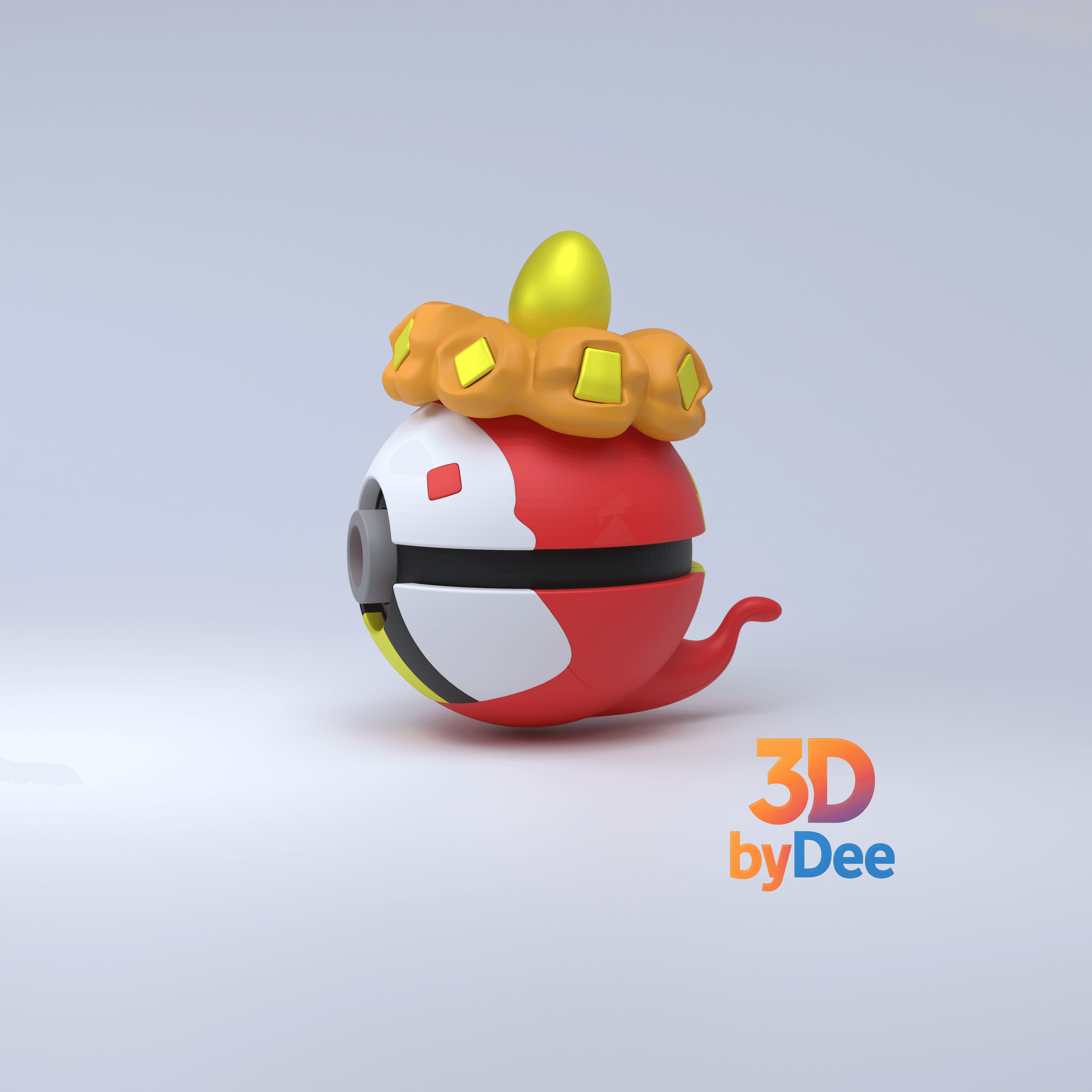Crocalor Pokeball 3d model