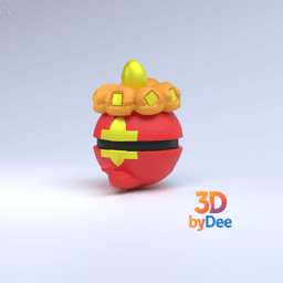 Crocalor Pokeball 3d model