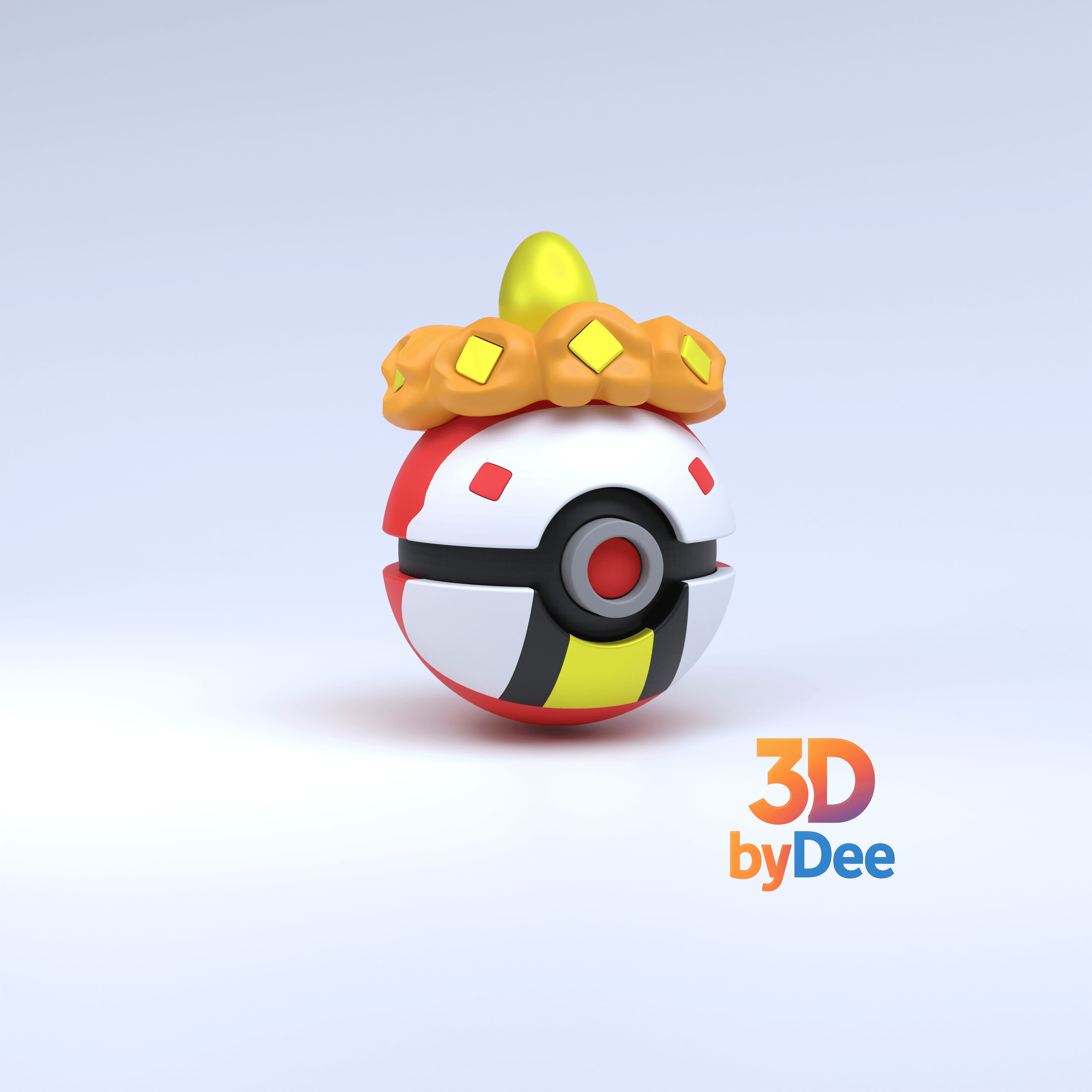 Crocalor Pokeball 3d model