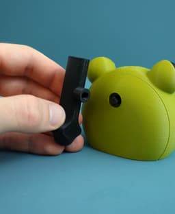Frank the frog pen holder 3d model