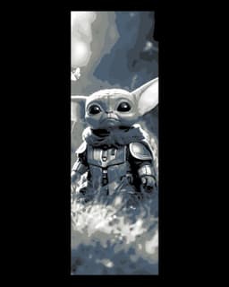Fan Art of Grogu Experiencing Life - Star Wars Universe Set of Bookmarks 3d model