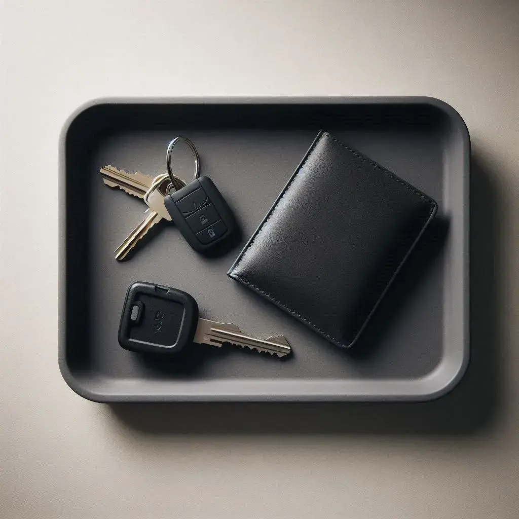 Modern key and wallet tray 3d model