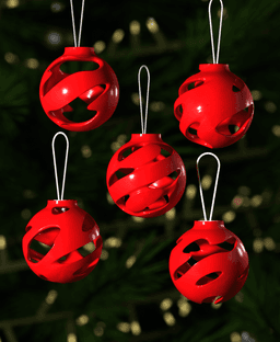 Christmas Ornament Winter Whirls 003 3d model