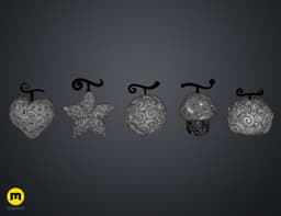 Devil Fruit Decorations - One Piece 3d model