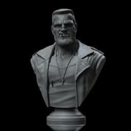 Marv Bust - Sin City (Pre-Supported) 3d model