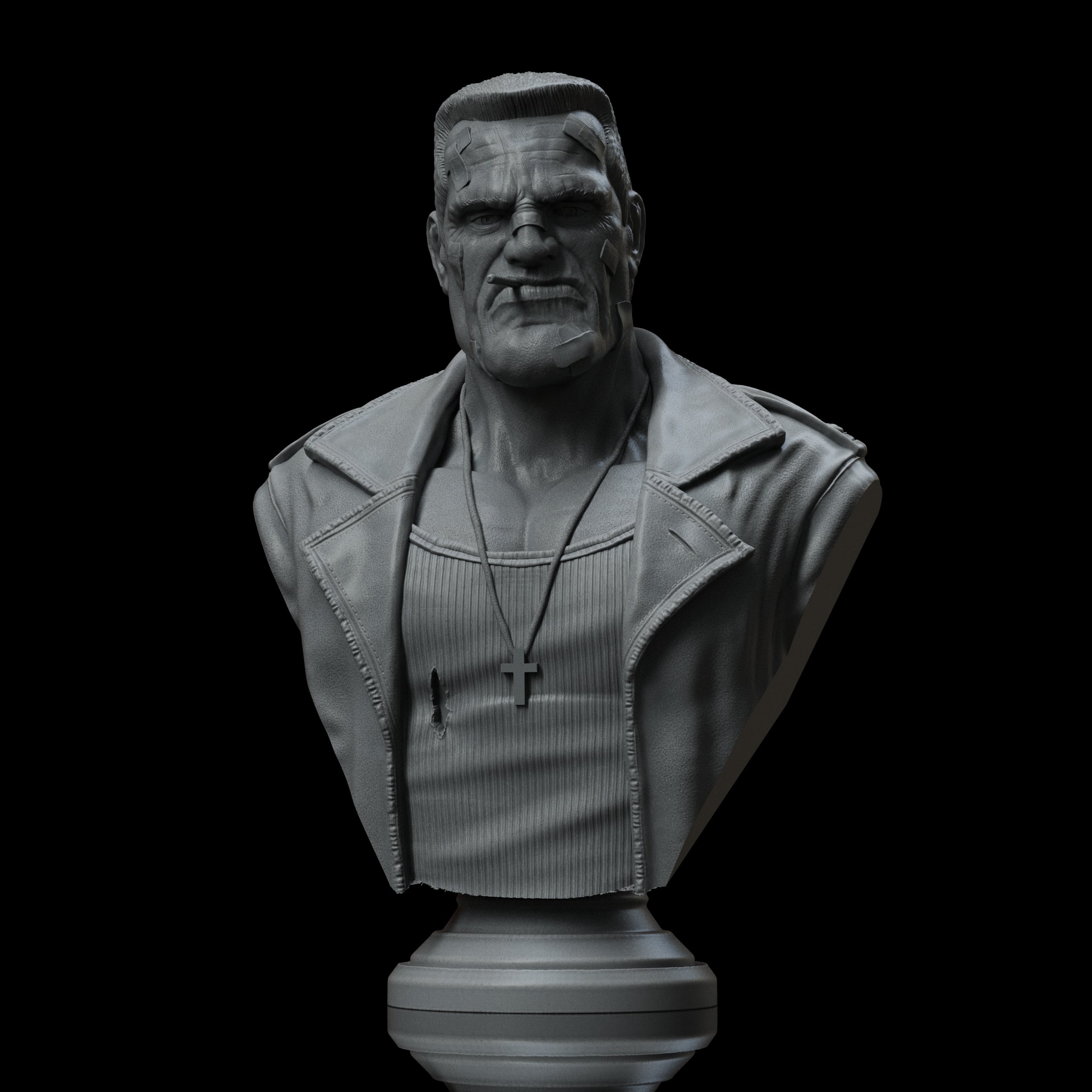 Marv Bust - Sin City (Pre-Supported) 3d model