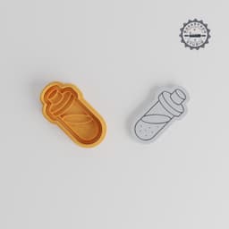 Potion Shape Cutter & Stamp, Cookie & Fondant Tool Set, 6 Piece Collection, Small Medium Large Sizes PRODUCT_693 3d model