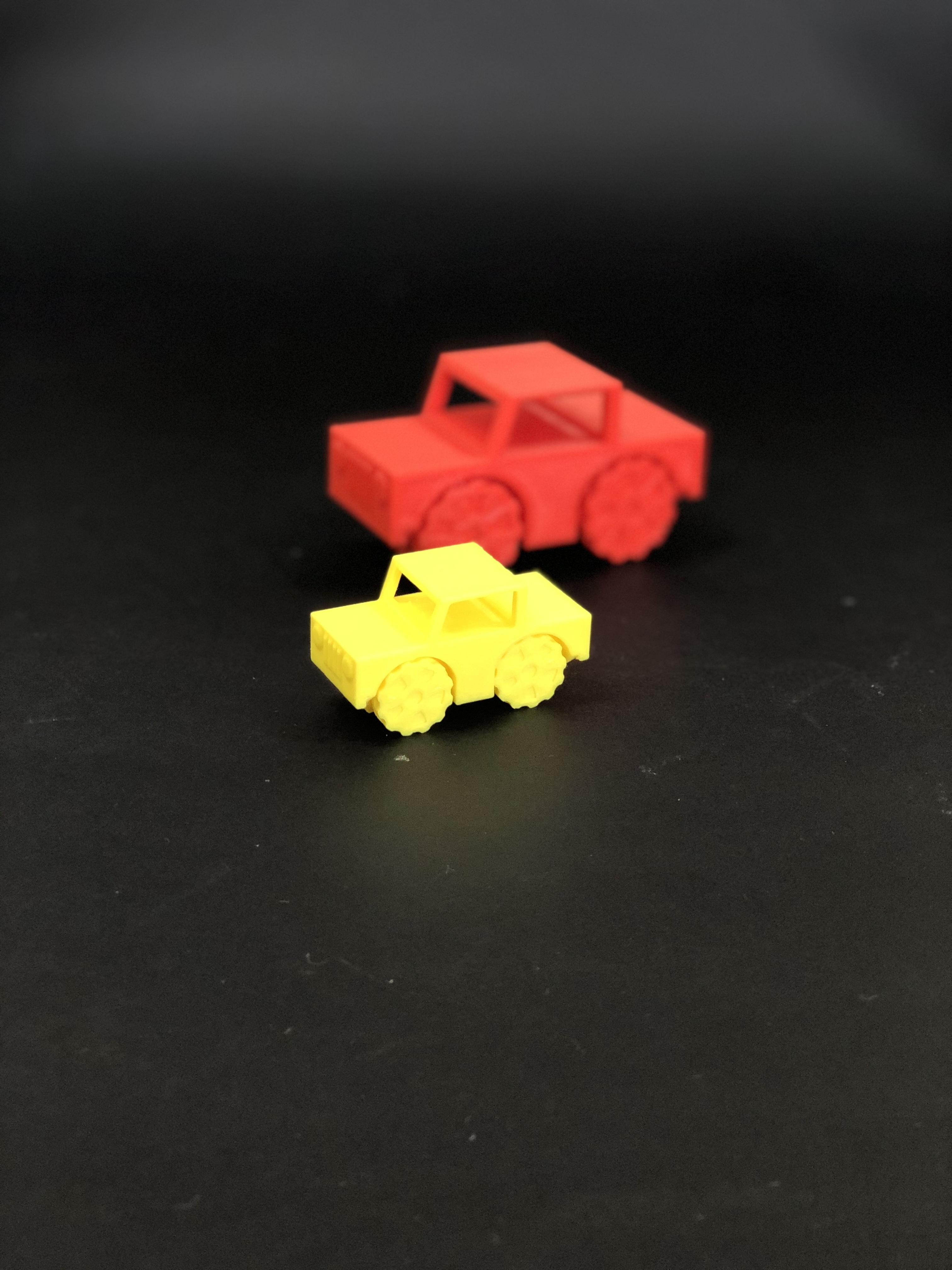 Little Jeep Car - PIP (Print In Place) without support 3d model
