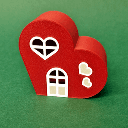 Heart House - Valentine House 3d model