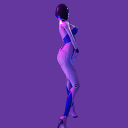 Sexy Robot Girl V2 3d model