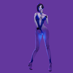 Sexy Robot Girl V2 3d model