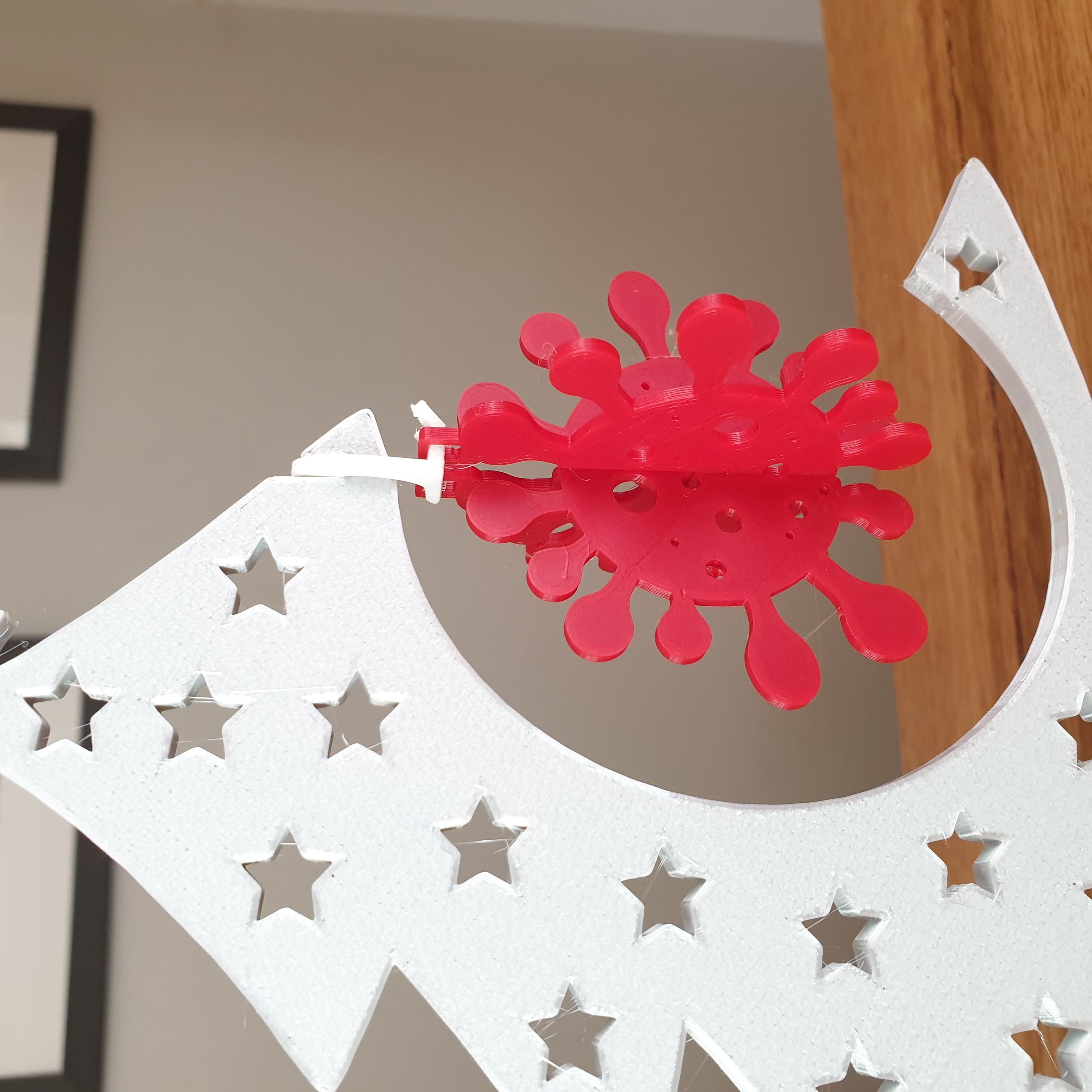 COVID Christmas Bauble 3d model