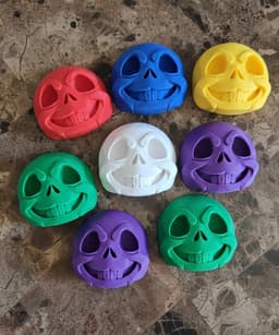 Little Cute Skull Fridge Magnets 3d model