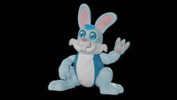 Easter Bunny Friend: The Waving Bunny 3d model
