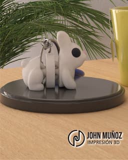 Buny rabbit - Articulated Version & Keychain 3d model