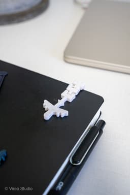 Flexible Plane Bookmark – Travel Pack (Short + Long) | Print-in-Place Page Clip 3d model