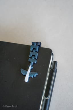 Flexible Plane Bookmark – Travel Pack (Short + Long) | Print-in-Place Page Clip 3d model