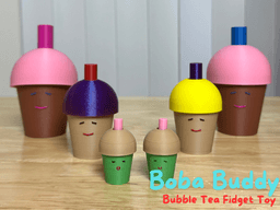 Boba Buddy Bubble Tea Fidget Toy 3d model