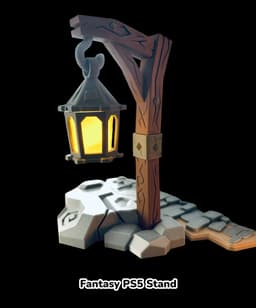 Medieval Lantern Playstation 5 Stand - Inspired by "Diablo 4" 3d model