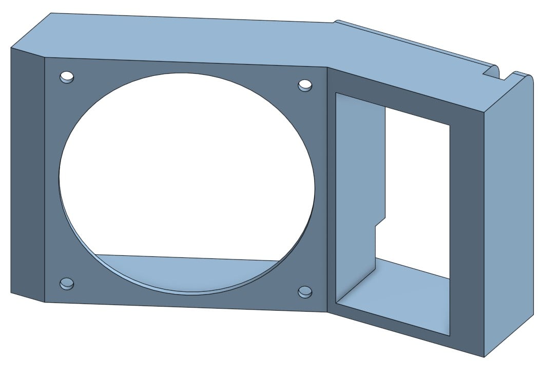 Kings 85L Upright Fridge Fan Mount 3d model