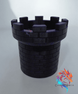 Medieval castle tower planter / no supports / 3mf included 3d model