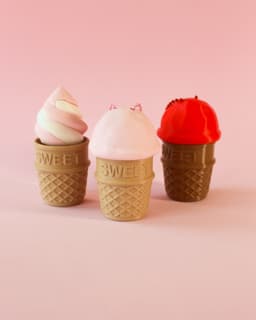 Ice Cream Fidget Clicker Keychain 3d model