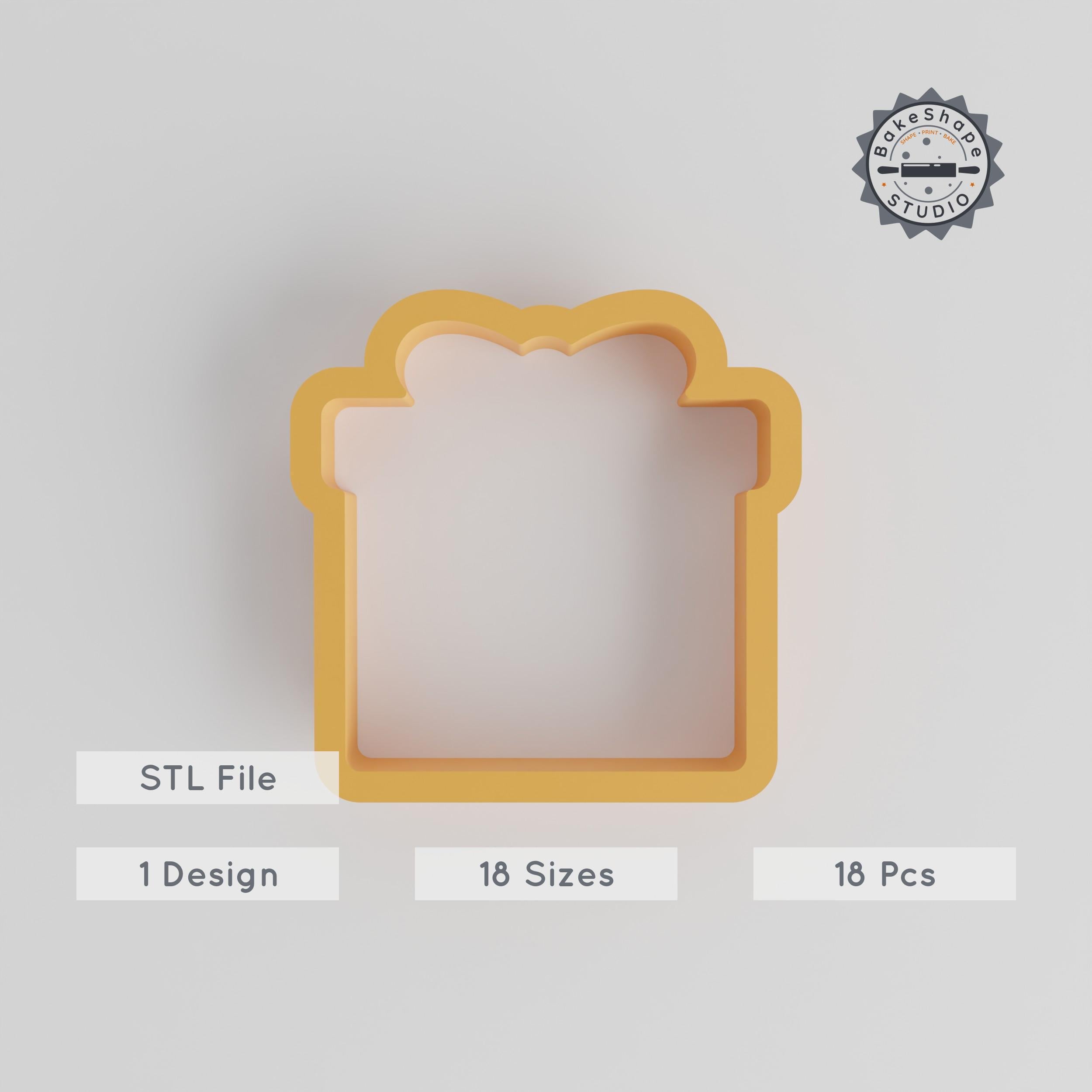 Gift Box Shape Cutter, 18 Sizes, Perfect for Cookies & Fondant, Cookie Cutter Set PRODUCT_1430 3d model