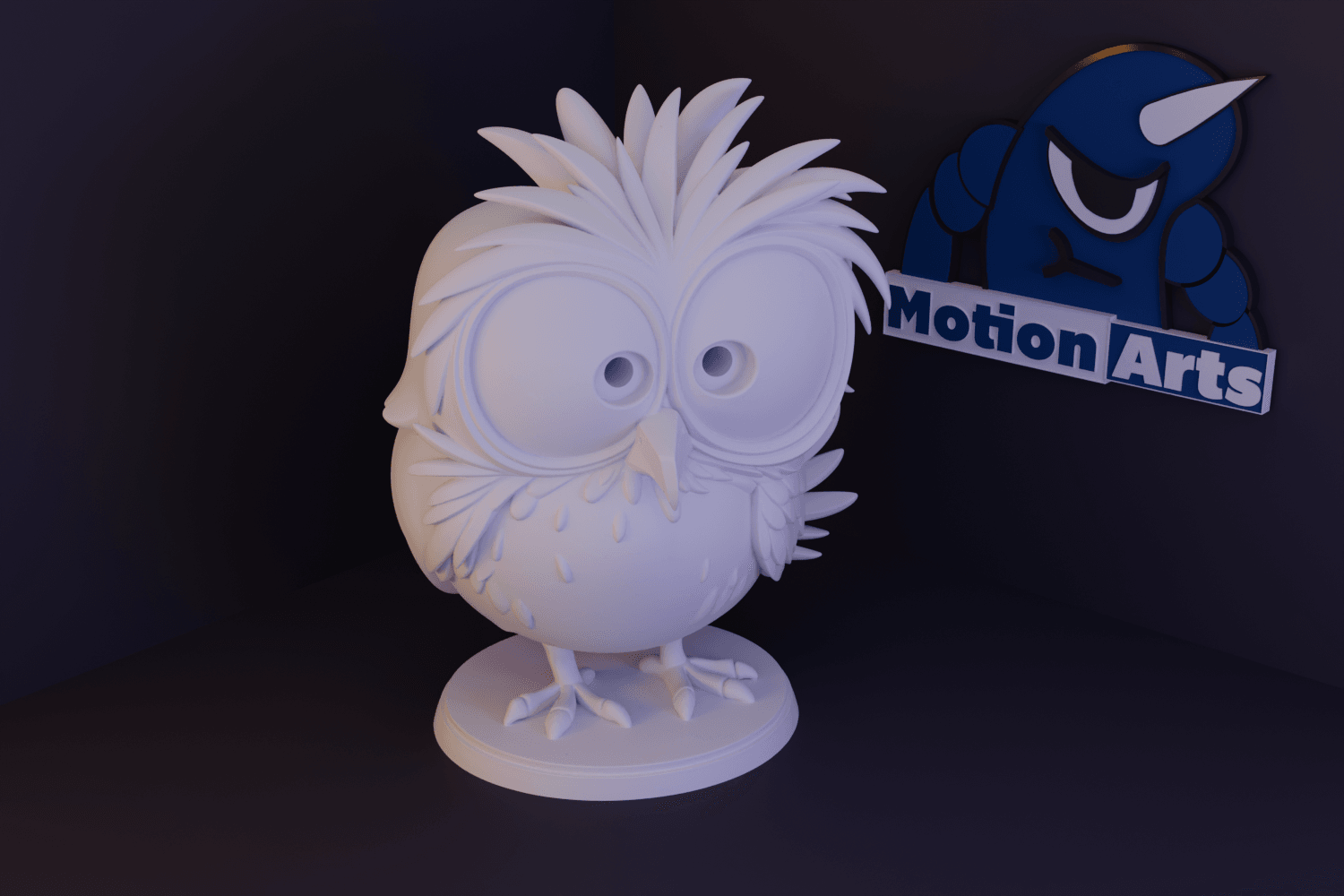Passaro arrepiado.stl 3d model