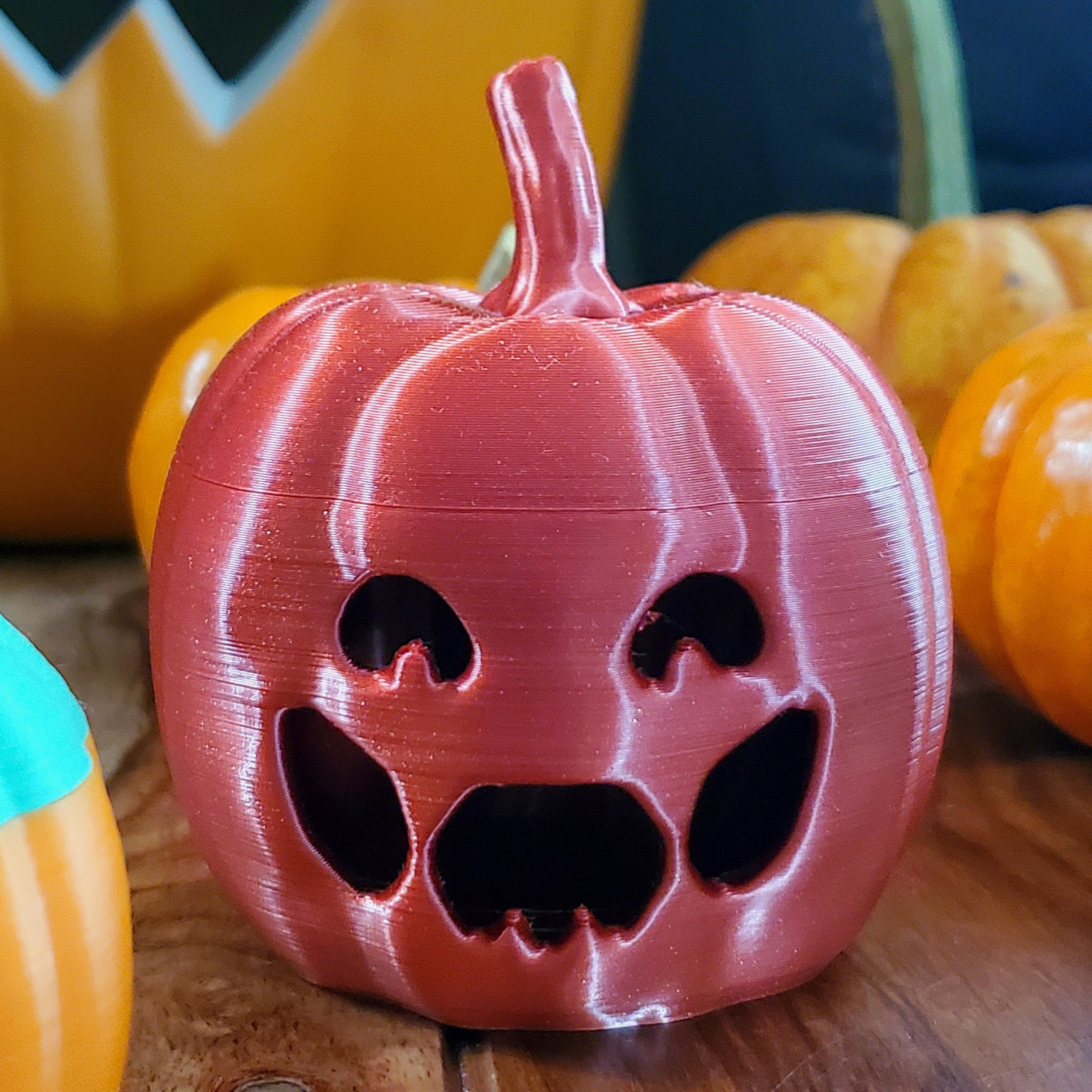 Jack-O-Lantern Decorative Pumpkin [BODY+LID] 3d model