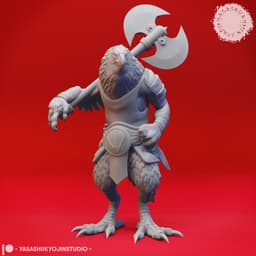 Kenku Mob - Tabletop Miniatures (Pre-Supported) 3d model
