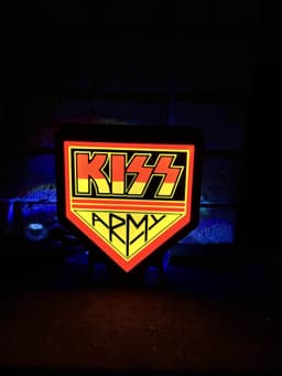 Kiss Army Band Light box 3d model