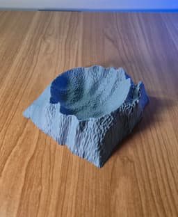 Lunar Crater Desk Tray 3d model