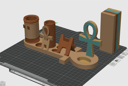 Egyptian Ankh Set 3MF | Decor Multi-Color | Print Pack 3d model