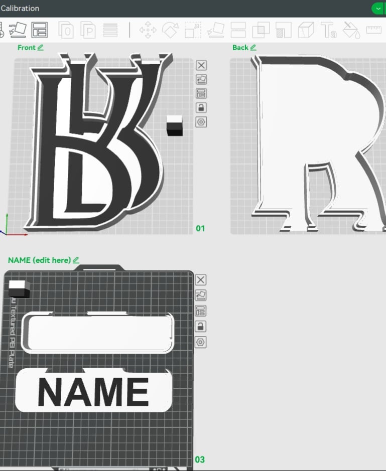 Rolls-Royce Sign – LED strip compatible 3d model
