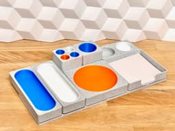 Gridfinity Circular Holder - Clean stand, ready to use 3d model