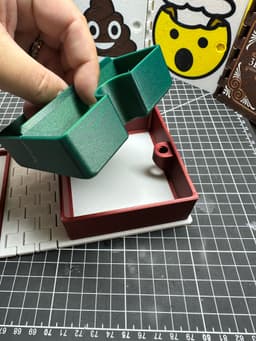 Poo Emoji - Print in Place Articulating Book Stash Container that locks 3d model